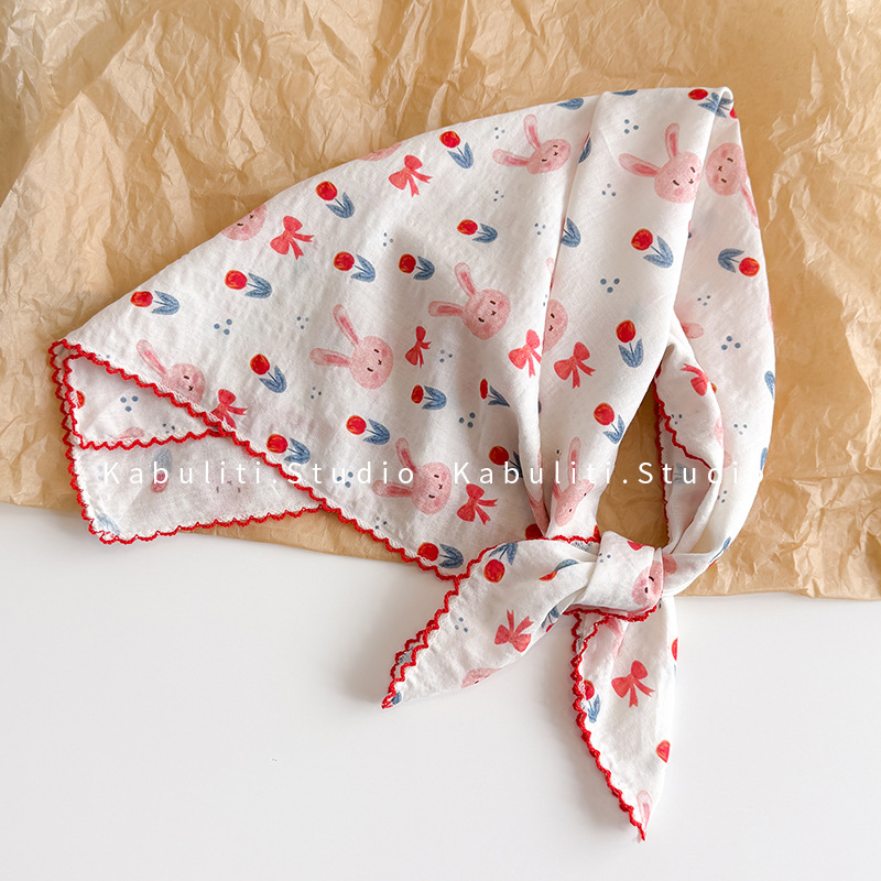 Cotton Linen Square Scarf  58  - огляд і ціна Ascot Neck Scarf