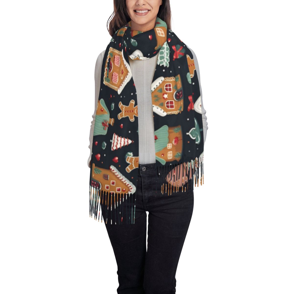 Christmas Delight- Whimsical G - огляд і ціна Pashmina Wrap Large