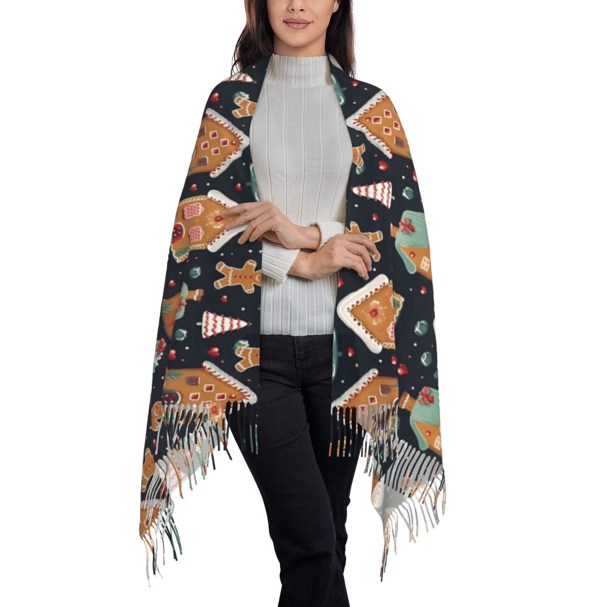 Christmas Delight- Whimsical G - огляд і ціна Pashmina Wrap Large