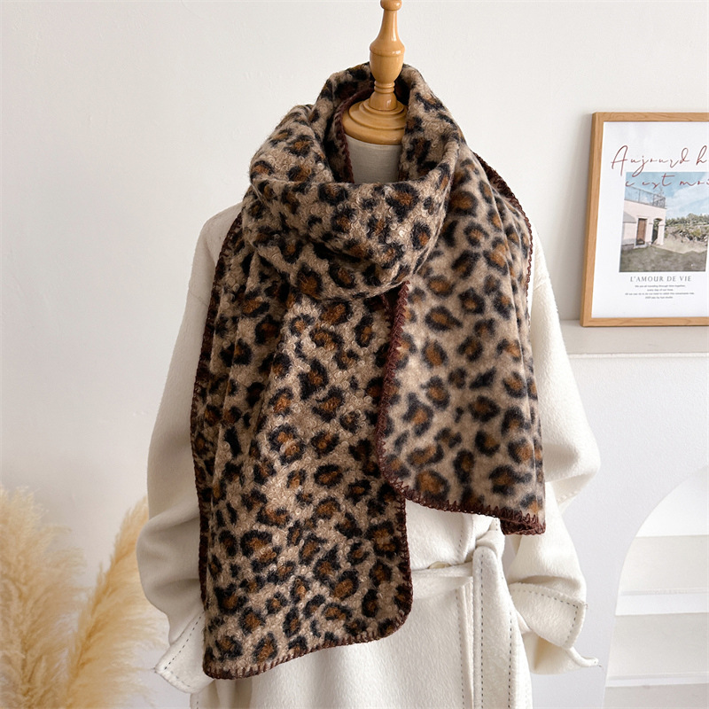 Autumn Winter Leopard Scarf Wo - огляд і ціна Pashmina Wrap Large