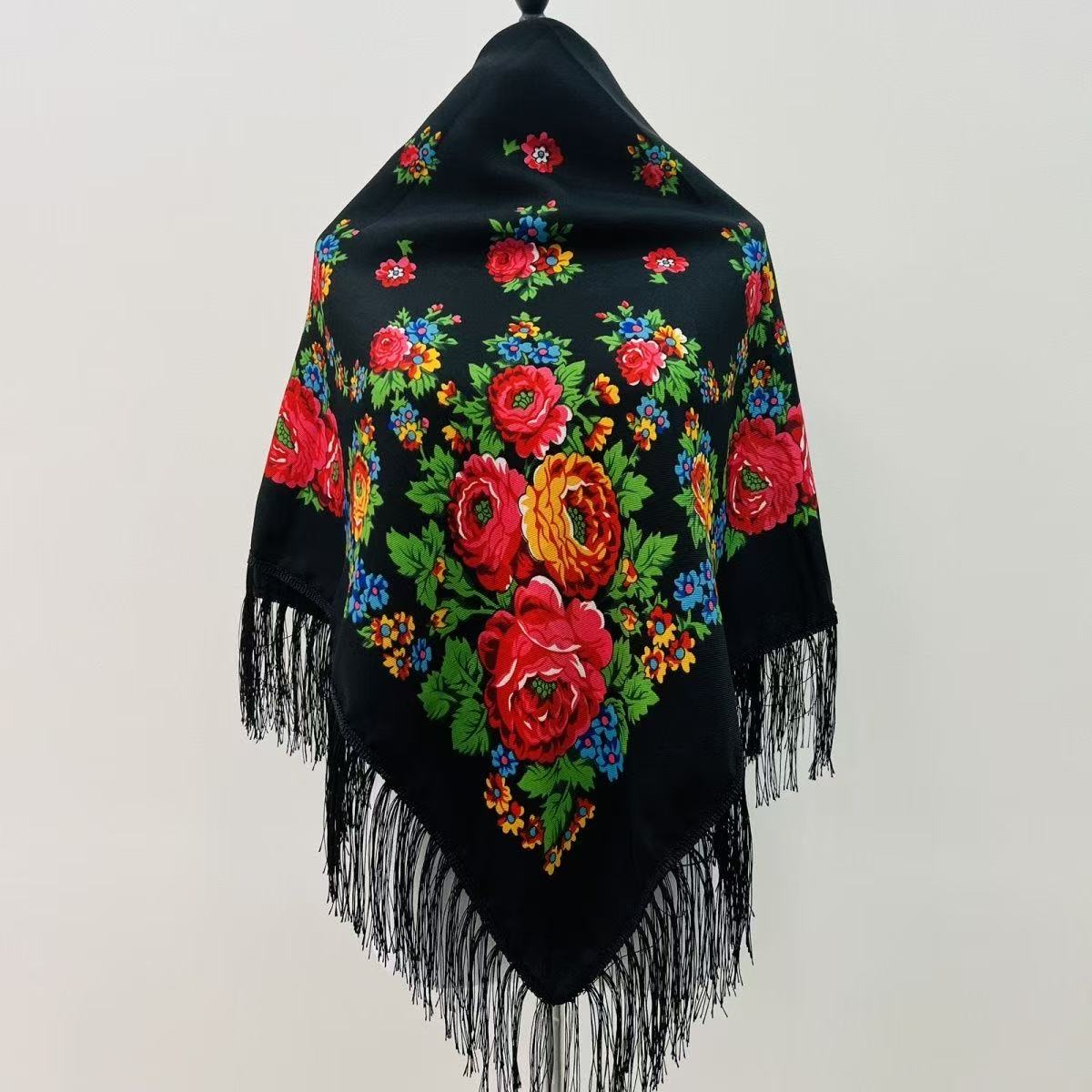 120*120cm Luxury Floral Russia - огляд і ціна Bandana Cotton