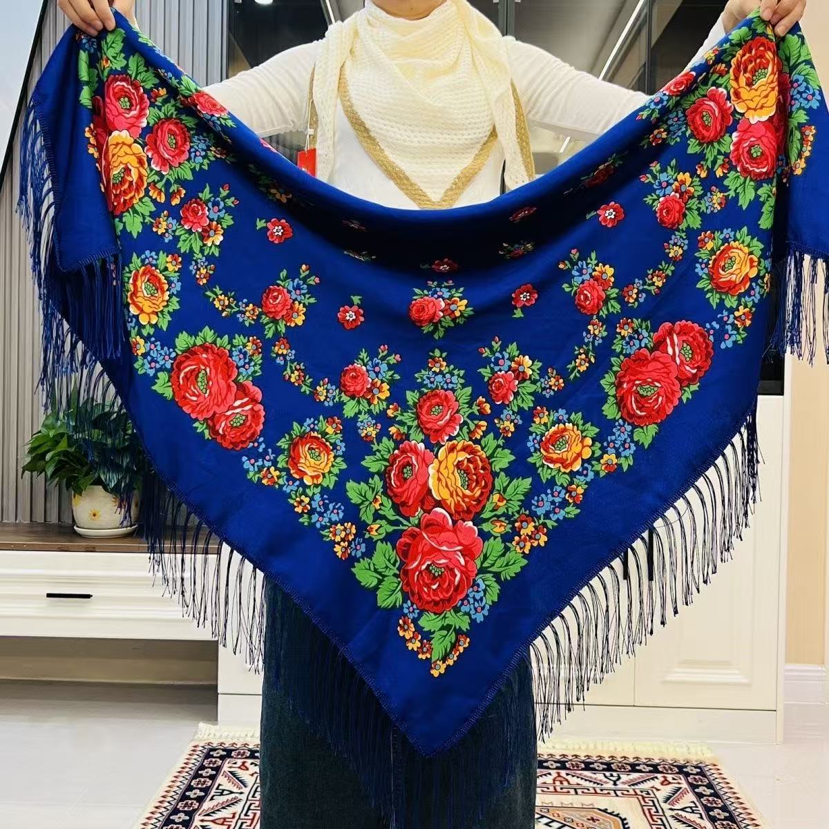 120*120cm Luxury Floral Russia - огляд і ціна Bandana Cotton