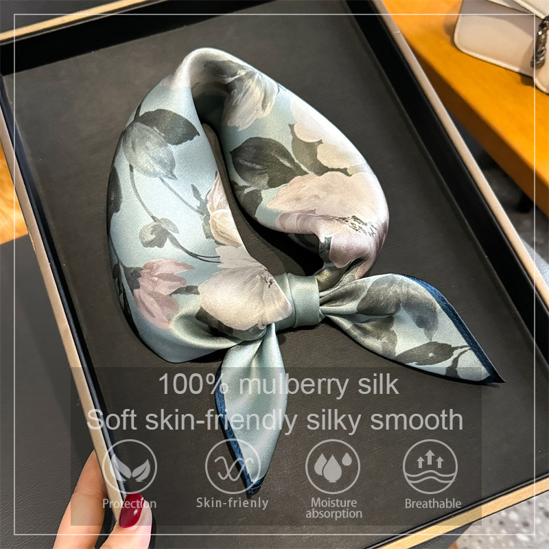 100% Silk Scarf Bandana Women  - огляд і ціна Scarf Silk Square