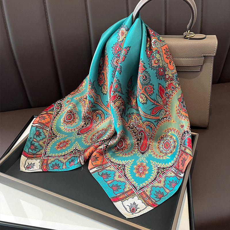 100% Real Silk Square Scarf Wo - огляд і ціна Ascot Neck Scarf