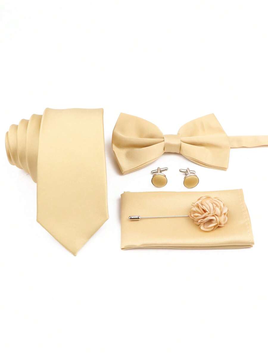 SGIAWETA-5pcs/Set Champagne Co - огляд і ціна Pocket Square Set