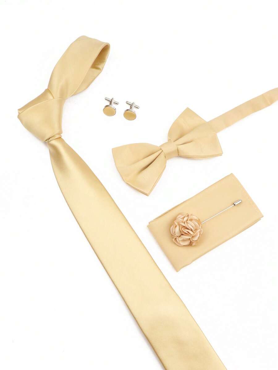 SGIAWETA-5pcs/Set Champagne Co - огляд і ціна Pocket Square Set