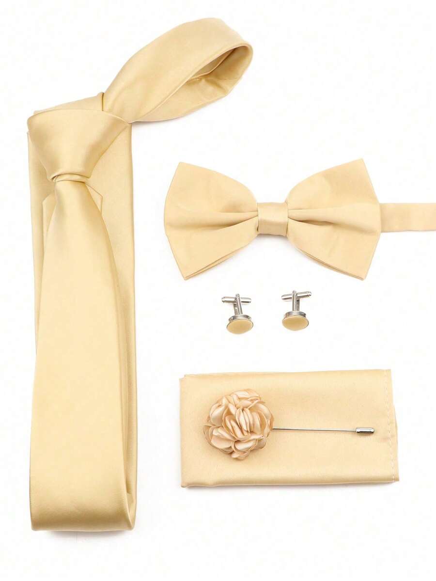 SGIAWETA-5pcs/Set Champagne Co - огляд і ціна Pocket Square Set