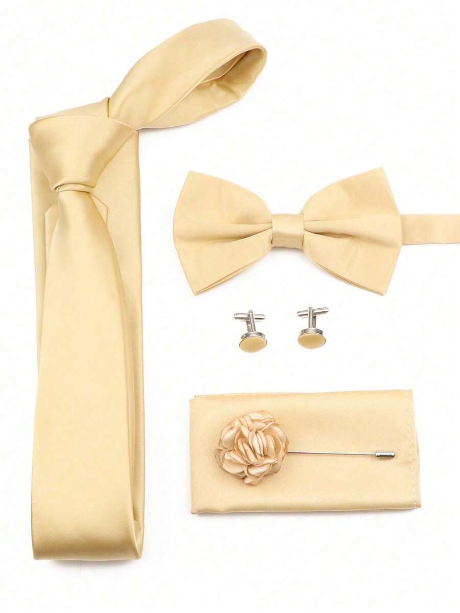 SGIAWETA-5pcs/Set Champagne Co - огляд і ціна Pocket Square Set
