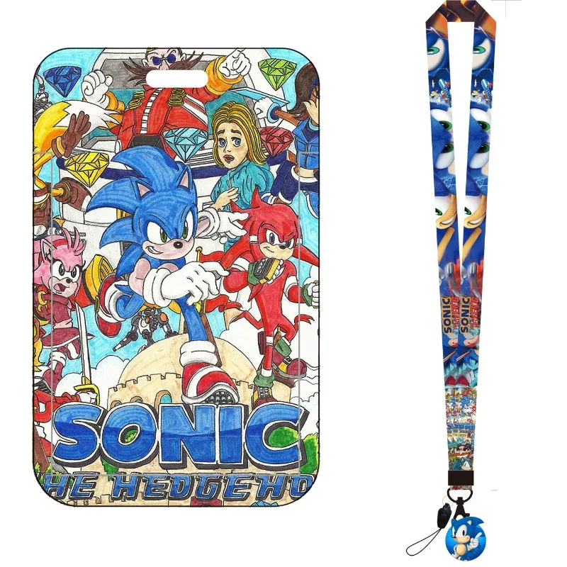 Cartoon Sonic Bus Card Holder  - огляд і ціна Lanyard Badge Holder