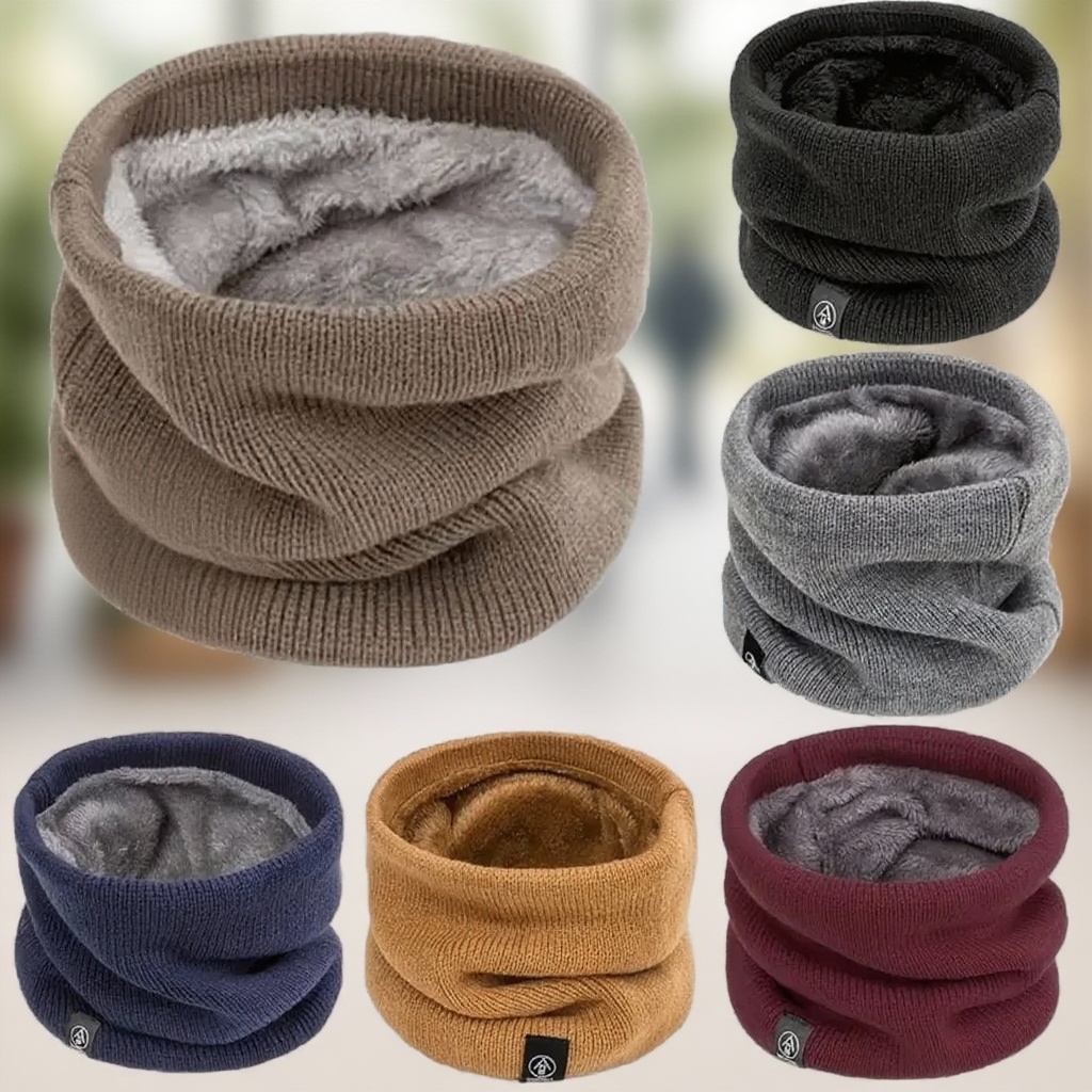 Warm Knitted Scarf Thickened P - огляд і ціна Neck Warmer Tube