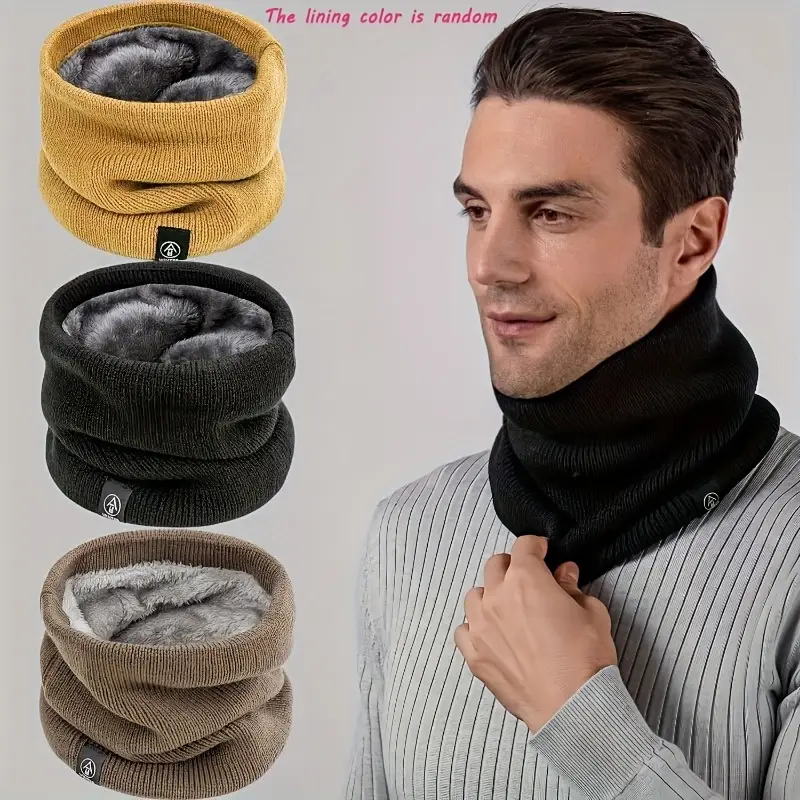 Warm Knitted Scarf Thickened P - огляд і ціна Neck Warmer Tube