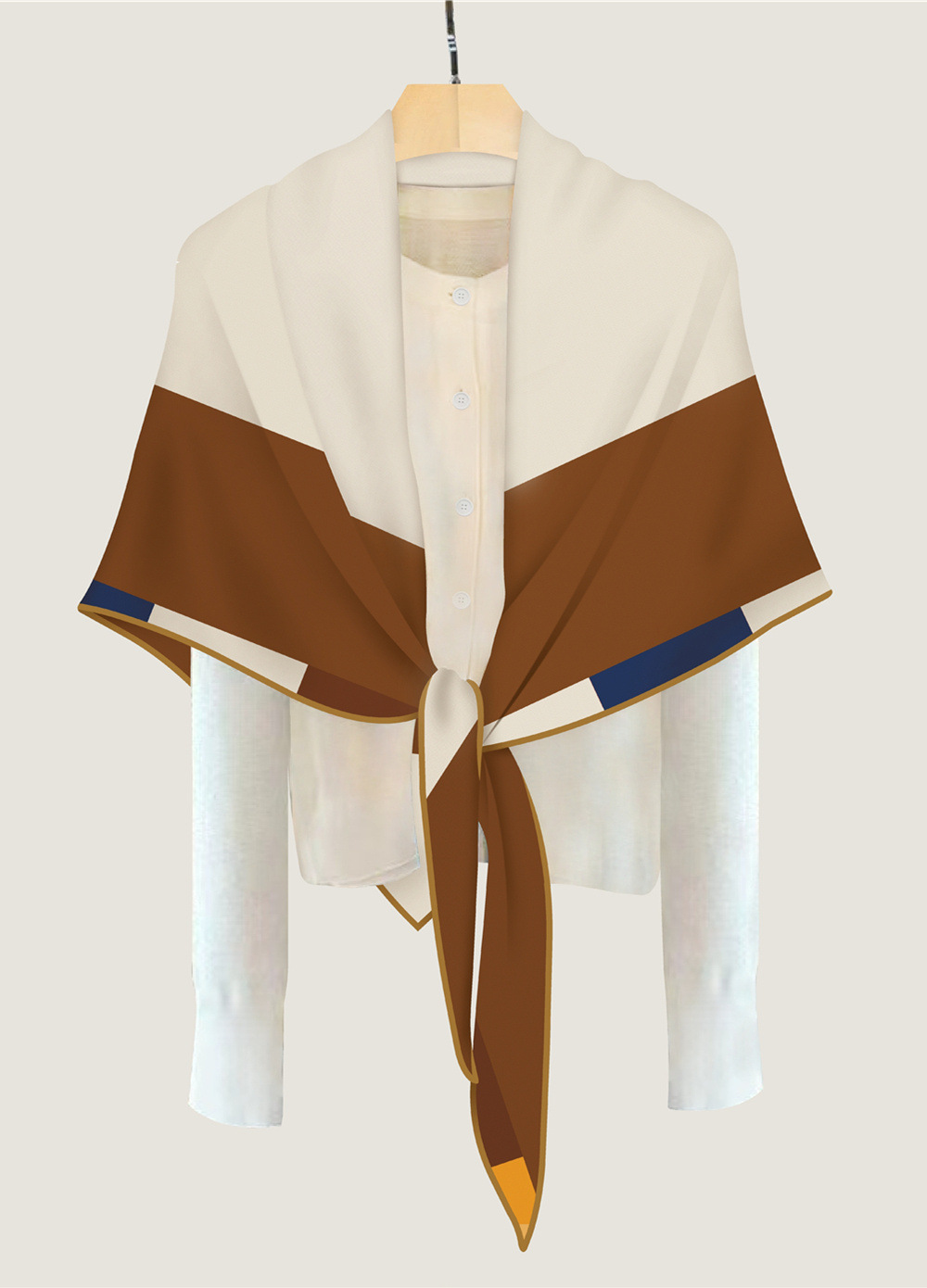 Triangle Cashmere Silk Scarf W - огляд і ціна Pashmina Wrap Large