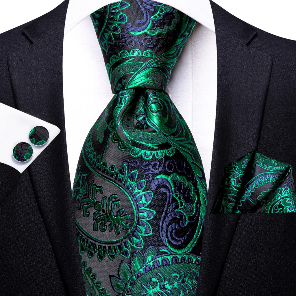 Paisley Striped Green Silk Tie - огляд і ціна Silk Tie Striped