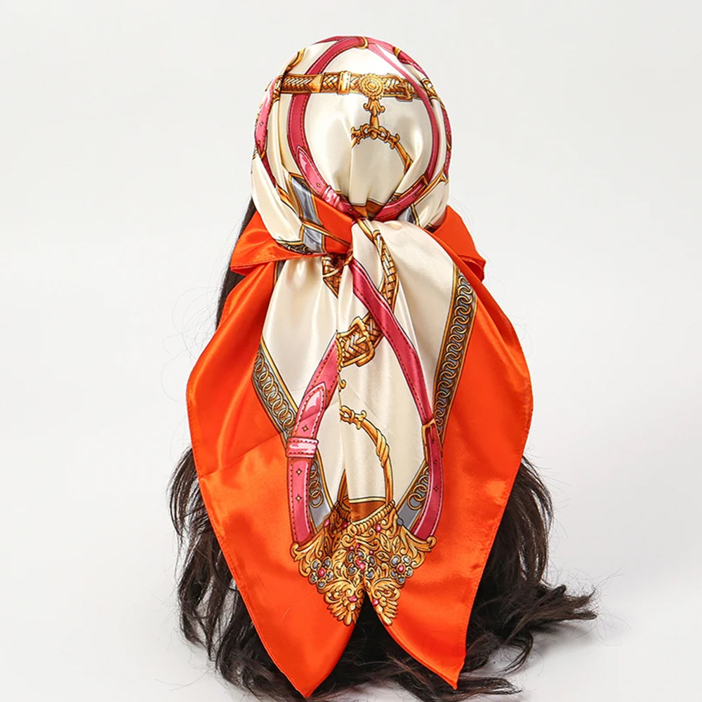 Fashion Scarves 90*90cm Women  - огляд і ціна Silk Neck Scarf
