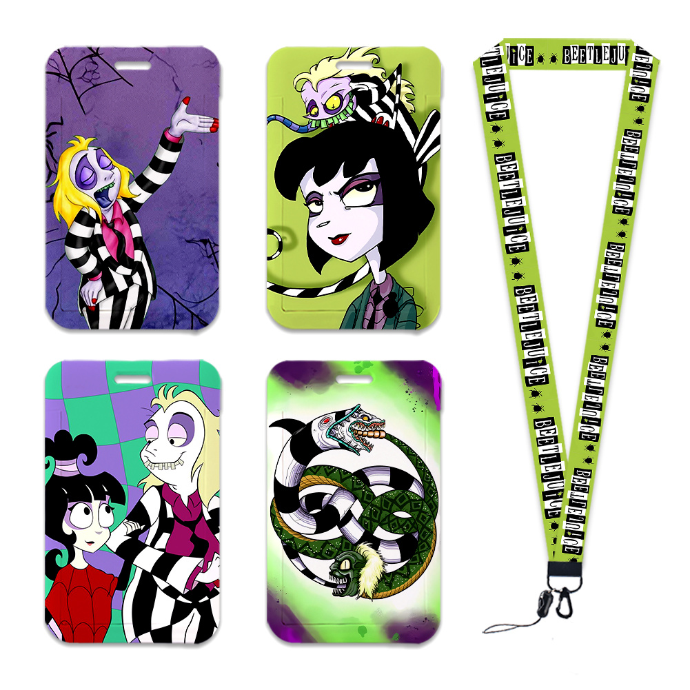 Cartoon Horror Movie ID Card H - огляд і ціна Lanyard Badge Holder