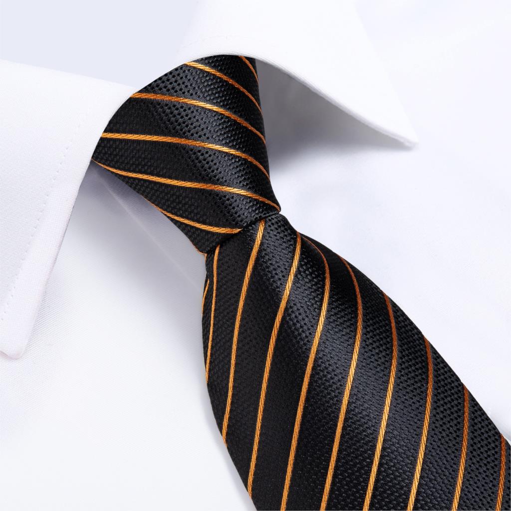 DiBanGu Designer Mens Wedding  - огляд і ціна Silk Tie Striped