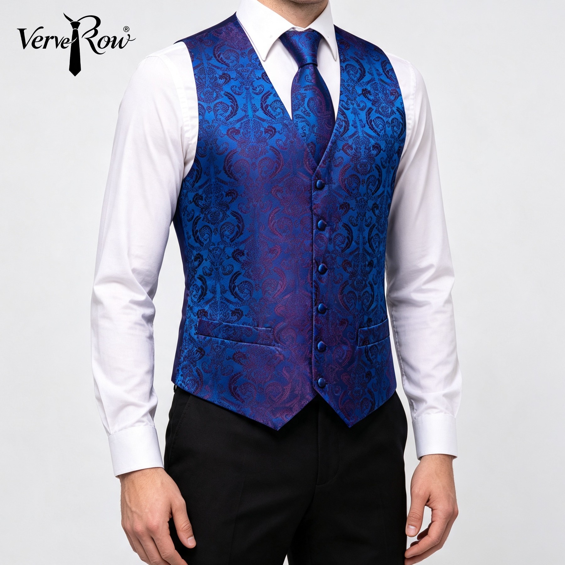 Vest Tie Pocket Square 3Pcs Bl - огляд і ціна Pocket Square Set