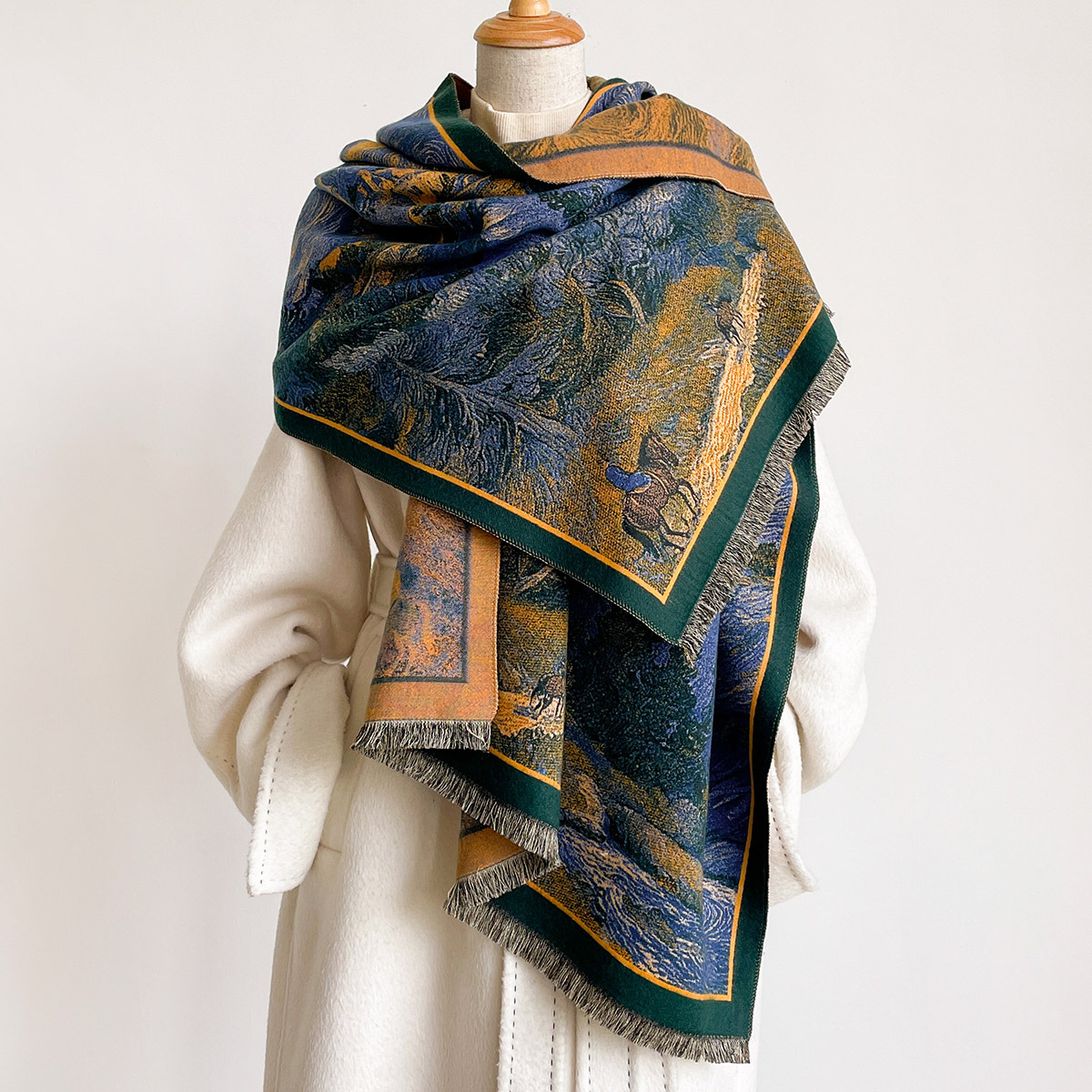 Women Imitation Cashmere Scarf - огляд і ціна Pashmina Wrap Large