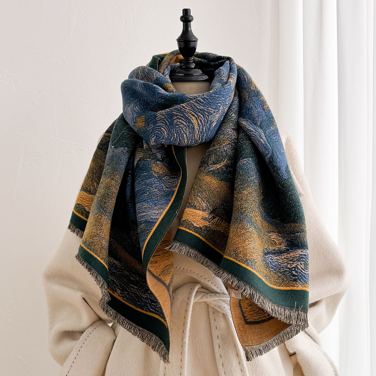 Women Imitation Cashmere Scarf - огляд і ціна Pashmina Wrap Large