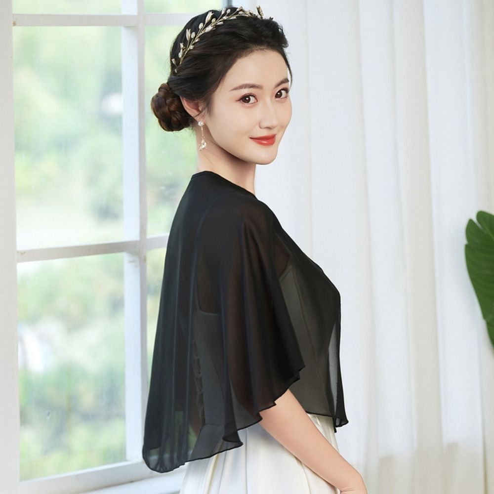 Vintage Sheer Chiffon Capelet  - огляд і ціна Stole Wedding Shawl
