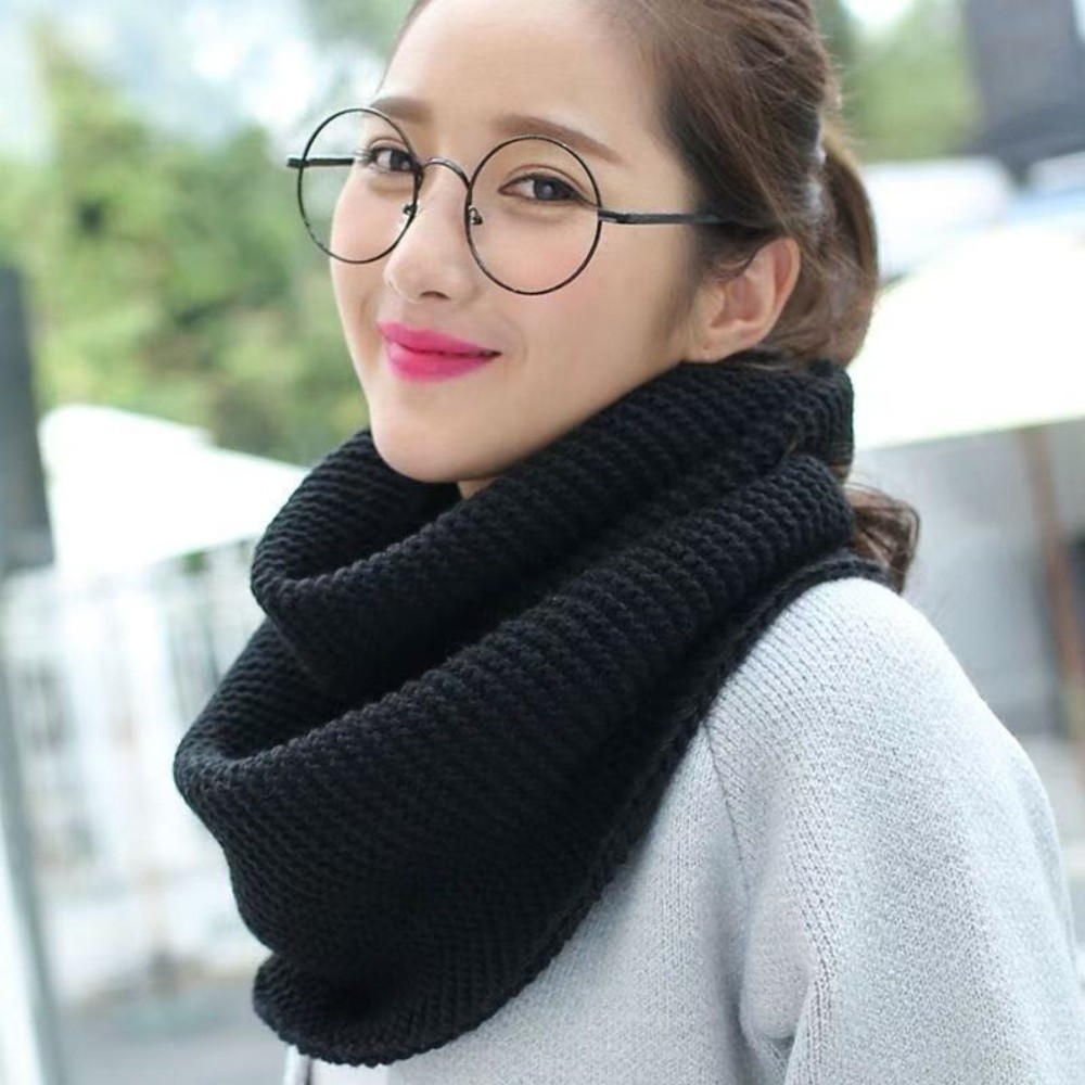 Solid Color Infinity Loop Scar - огляд і ціна Infinity Scarf Knit