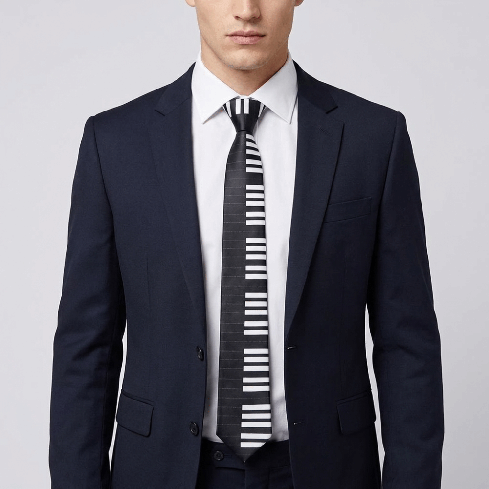 Simple Skinny Piano Necktie Sl - огляд і ціна Skinny Tie Men